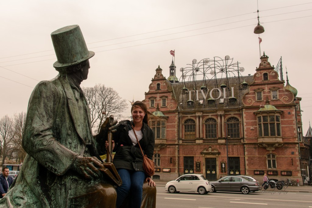 View of Tivoli Gardens in Copenhagen, Denmark - the second oldest operating theme park in the world and a must-visit destination for any traveler. Enjoy thrilling rides, live entertainment, and beautiful gardens in a charming and historic setting.