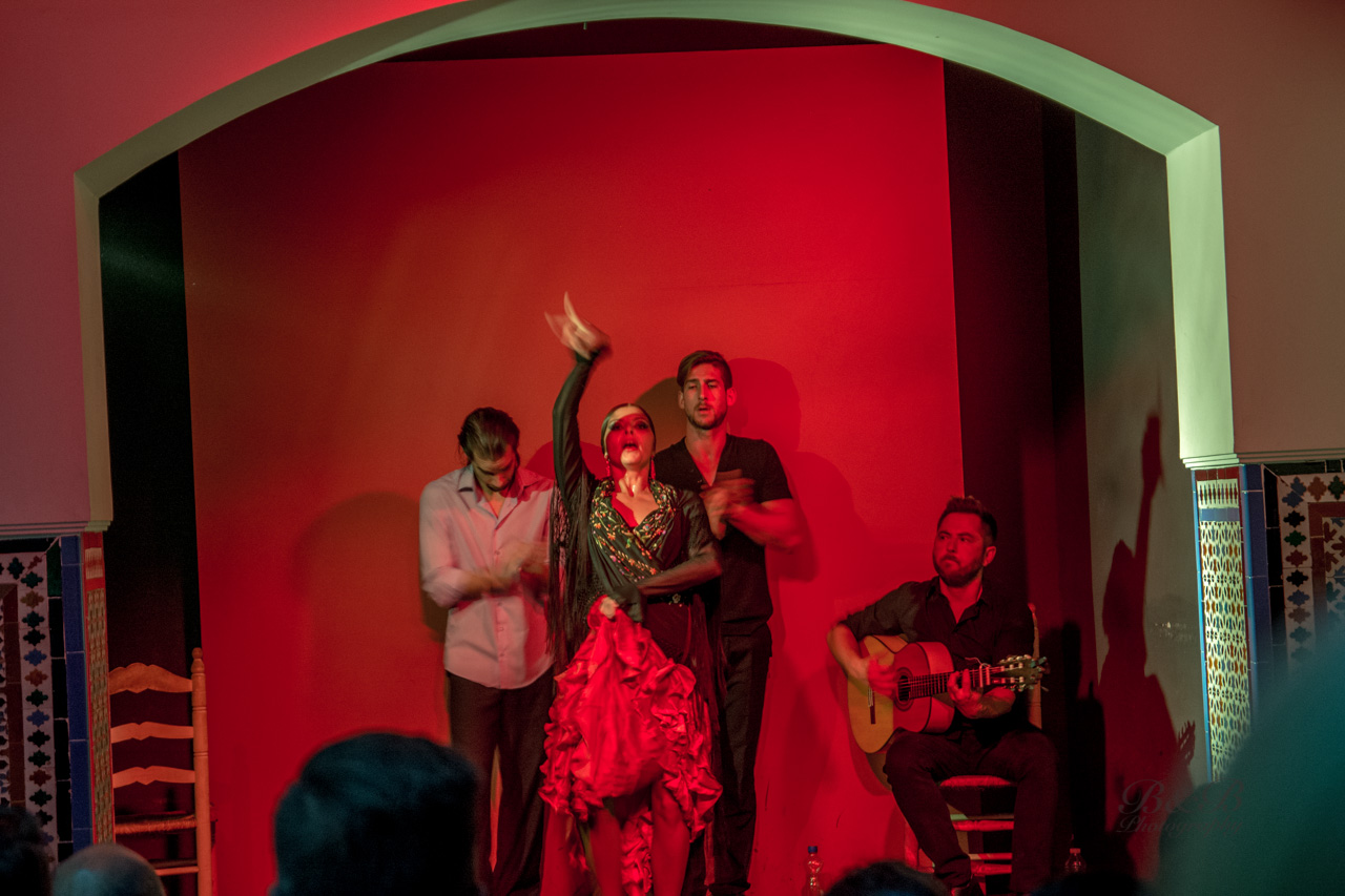Experience the passion of flamenco in Seville, Spain, by watching a live show, featuring stunning music, dancing, and vibrant costumes.