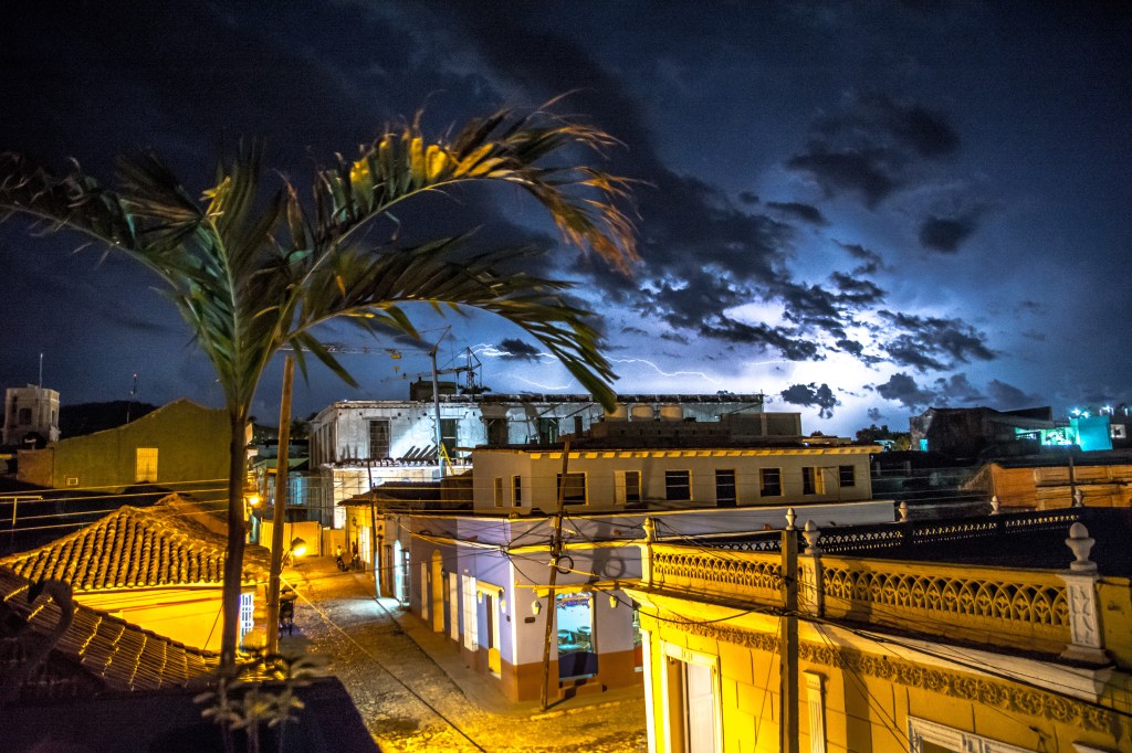 Captivating lightning display over Trinidad, Cuba.