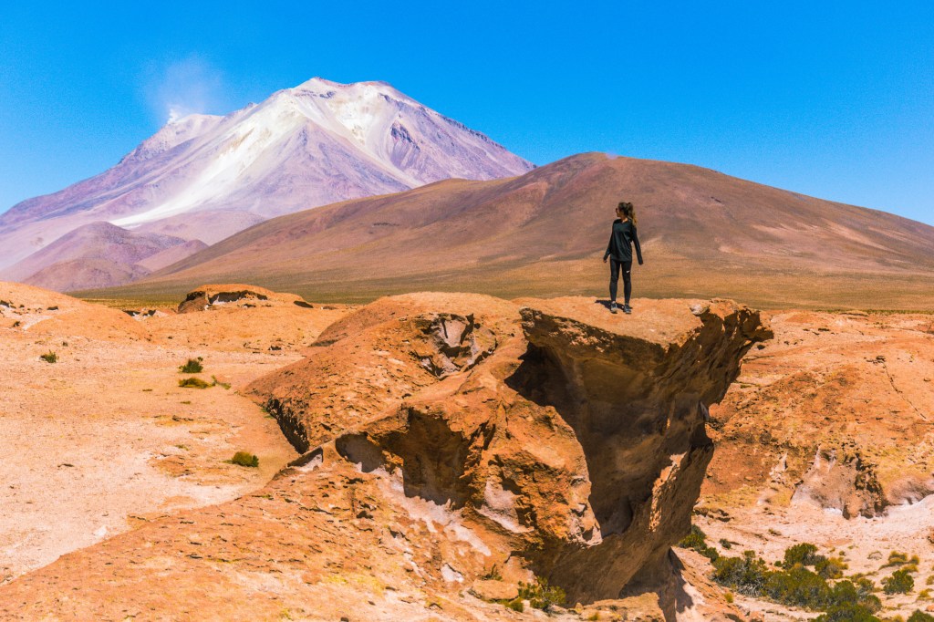 Image capturing the expansive mountain landscapes of Bolivia, showcasing the breathtaking vistas and natural beauty found in this South American country.