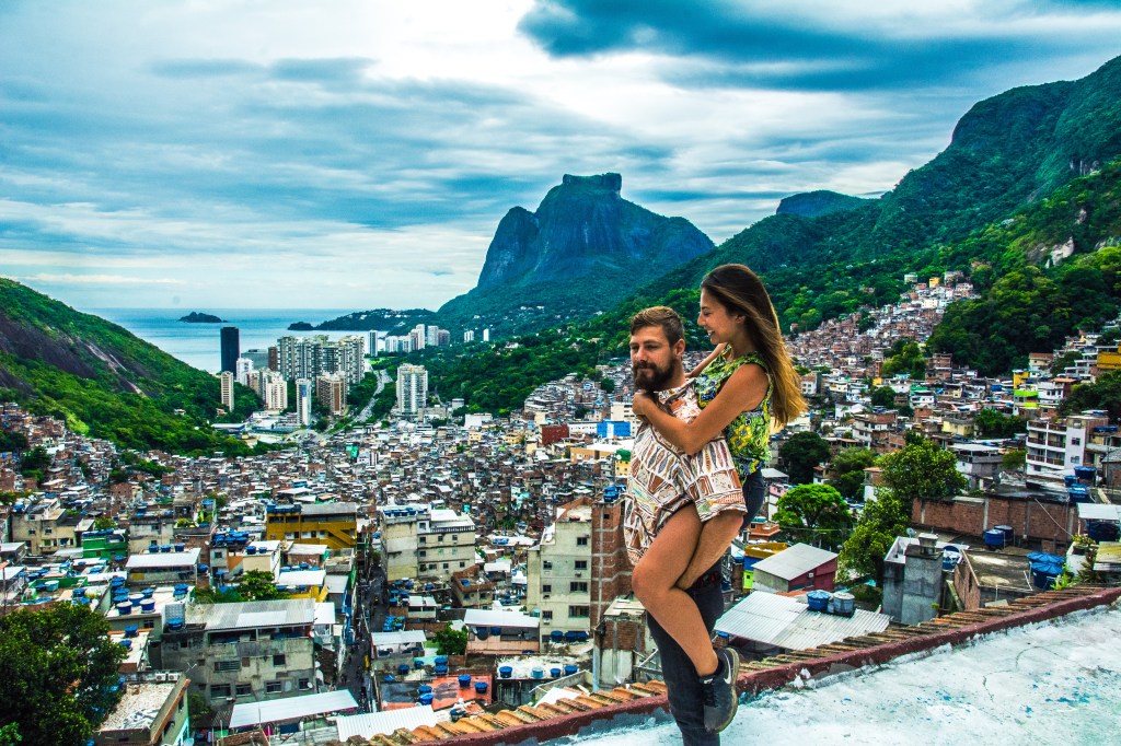 Bianca and Brett Gazing at South America's Largest Favela