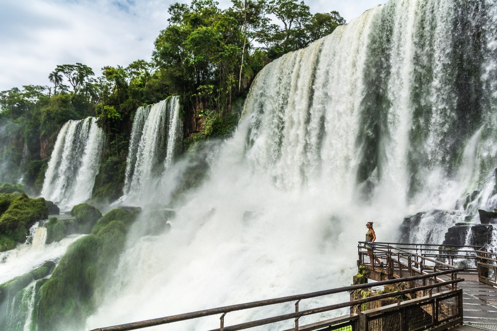Panoramic Views from Brazilian Side of Iguazu Falls – Bridge at Devil's Neck