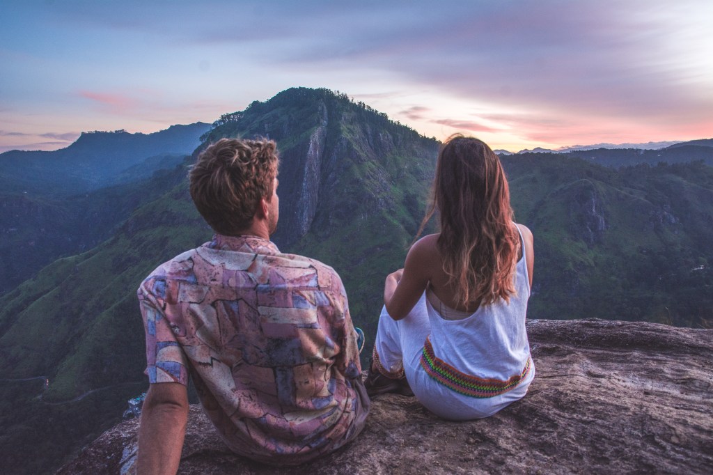Image of Little Adam's Peak at sunset, displaying the scenic beauty of Sri Lanka's landscape.