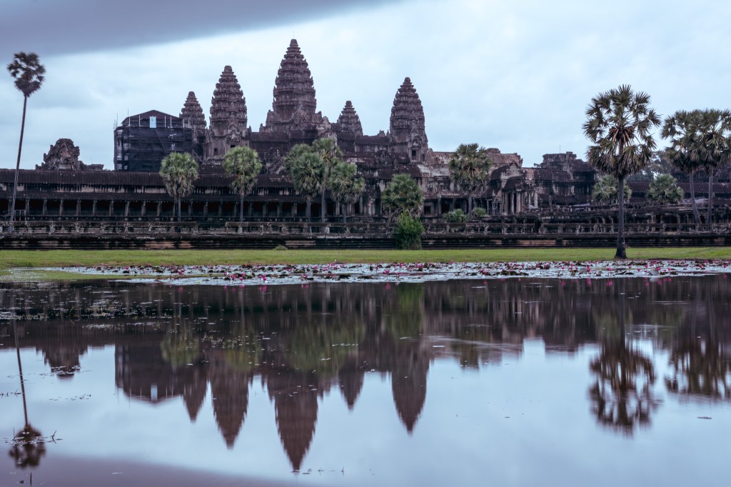 Reflection shot of the Bayon Temple, Angkor Wat