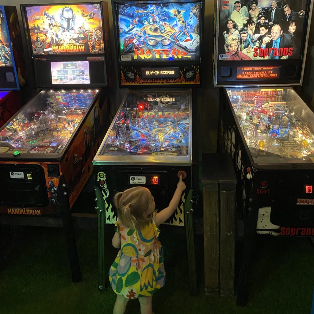 Arcade games and family fun at Moon Dog Brewery in Preston.